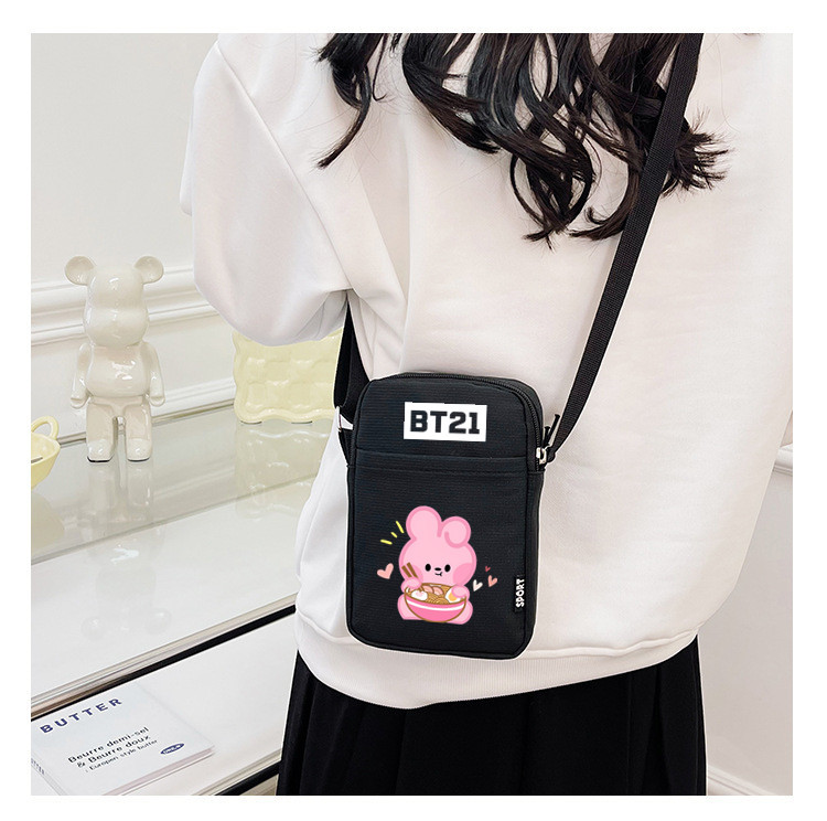 BTS anime single shoulder bag