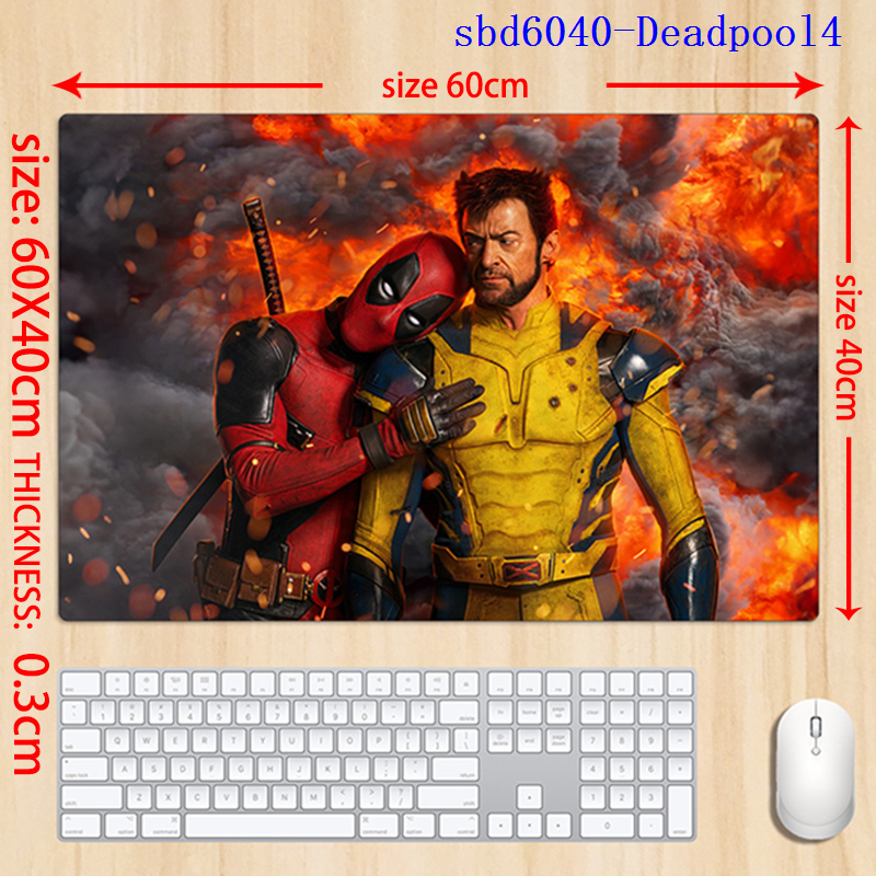 Deadpool anime mouse pad 60*40*0.3cm（lockrand）