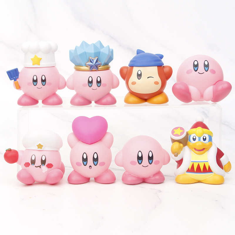 Kirby anime figure set 5.5-7cm 8pcs a set