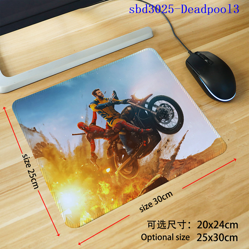 Deadpool anime mouse pad 30*25*0.3cm（lockrand）