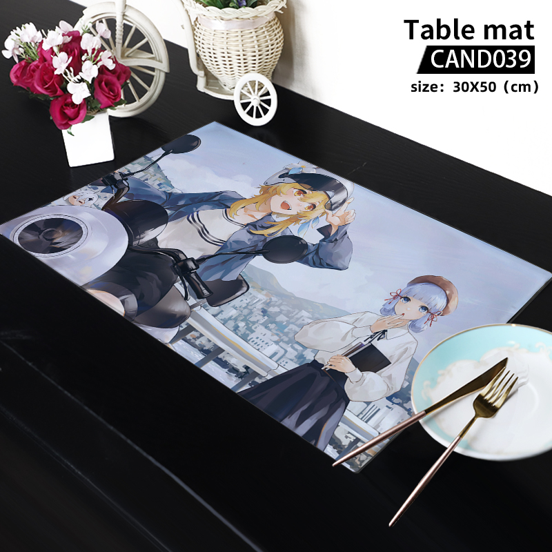 Genshin Impact anime table mat