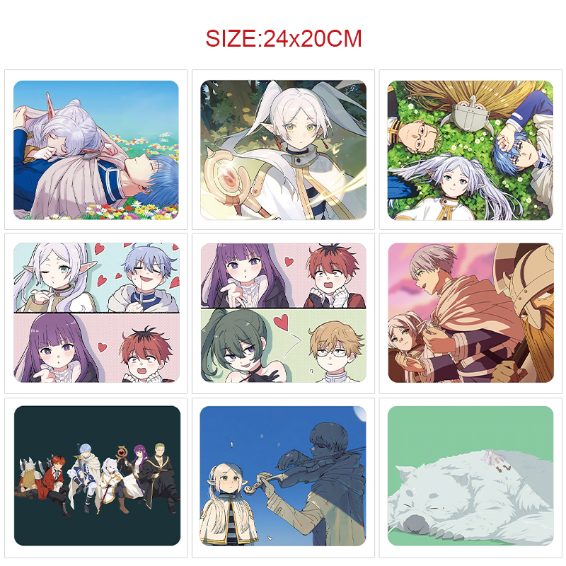 Sousou no frieren anime Mouse pad 24*20cm 5pcs a set