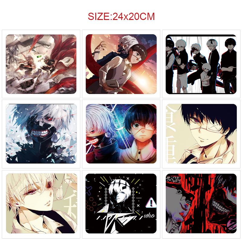 Tokyo Ghoul anime Mouse pad 24*20cm 5pcs a set