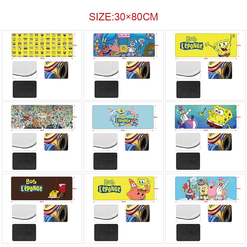 spongBob anime Mouse pad 30*80cm