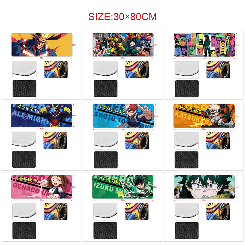 My hero academia anime Mouse pad 30*80cm