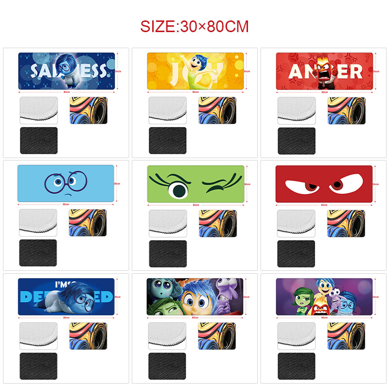 Inside out anime Mouse pad 30*80cm