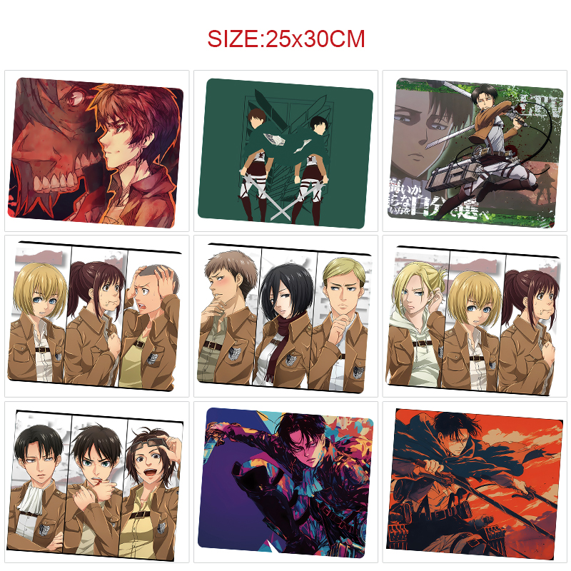 Attack on Titan anime Mouse pad 25*30cm