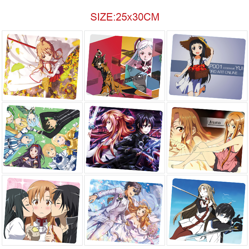 Sword art online anime Mouse pad 25*30cm