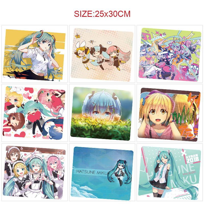 Hatsune Miku anime  Mouse pad 25*30cm