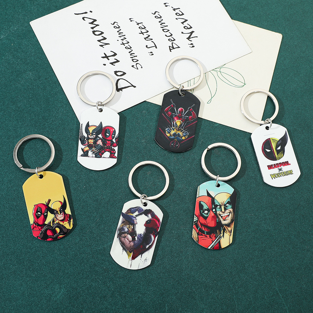 Deadpool anime keychain