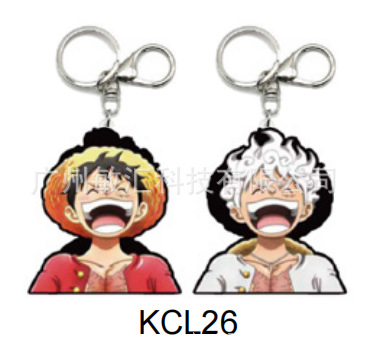 One Piece anime 3D illusion keychain