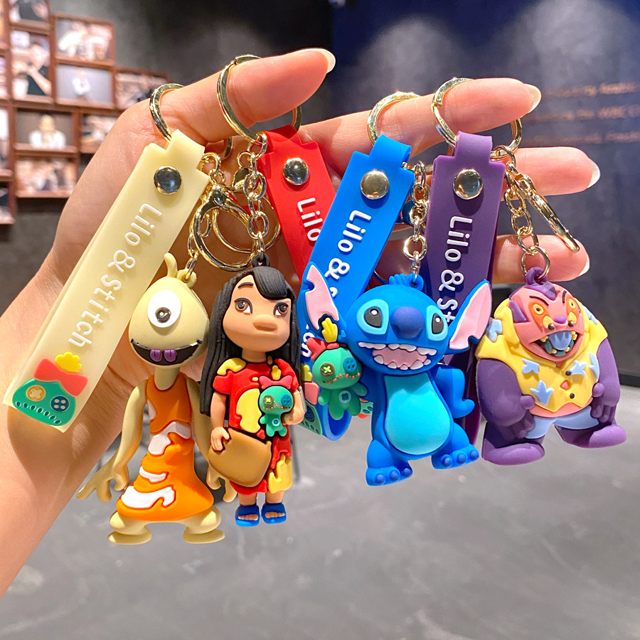 stitch anime keychain