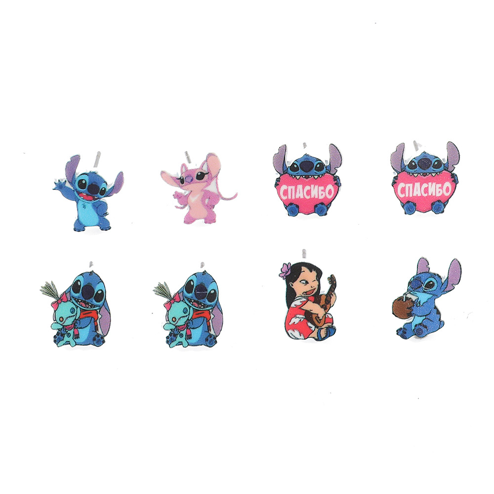 stitch anime earring