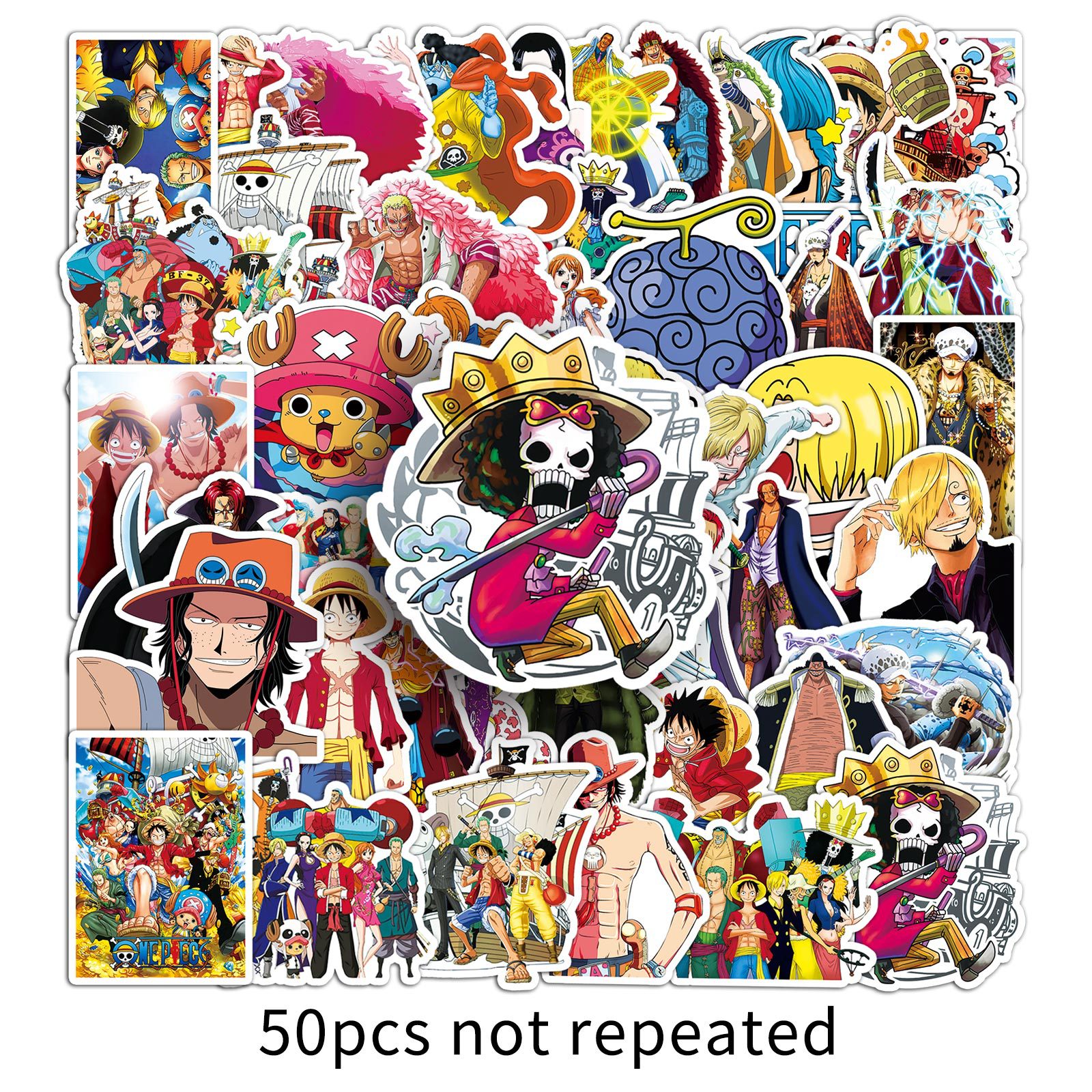 One Piece anime waterproof stickers 50pcs a set