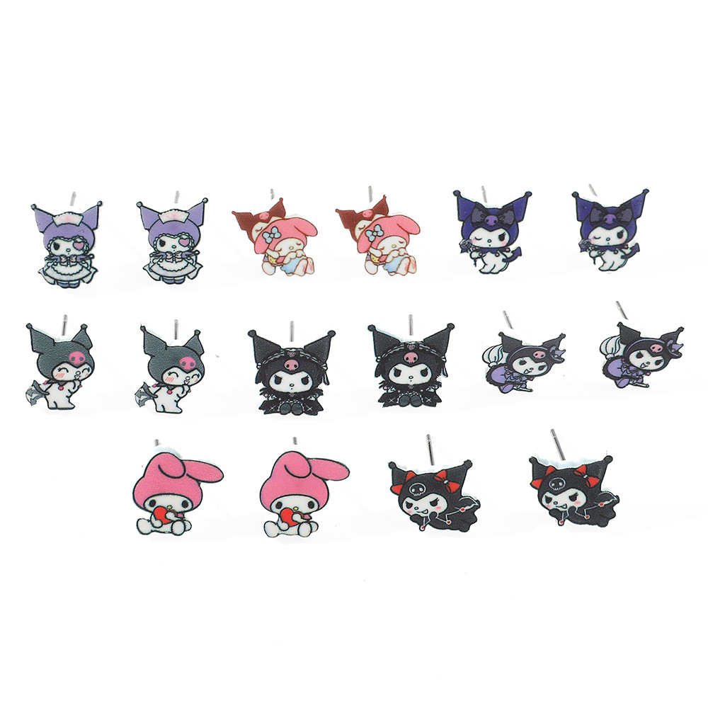 Kuromi anime earring