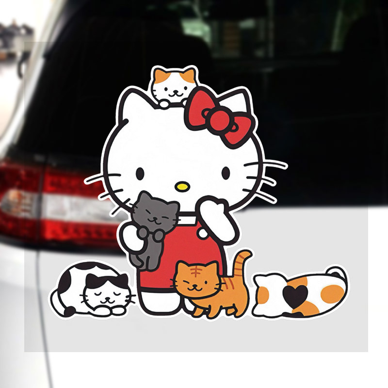 hello kitty anime car sticker