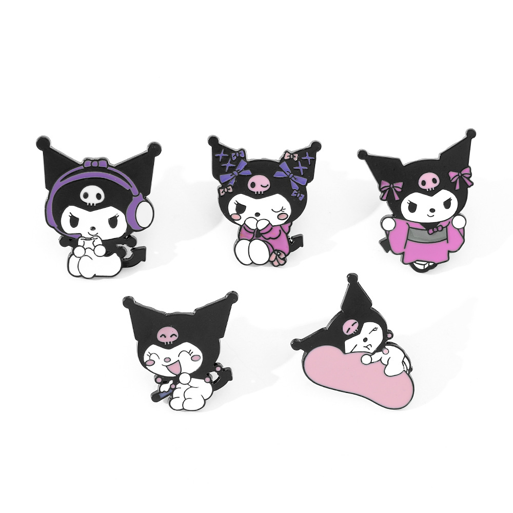 Kuromi anime pin