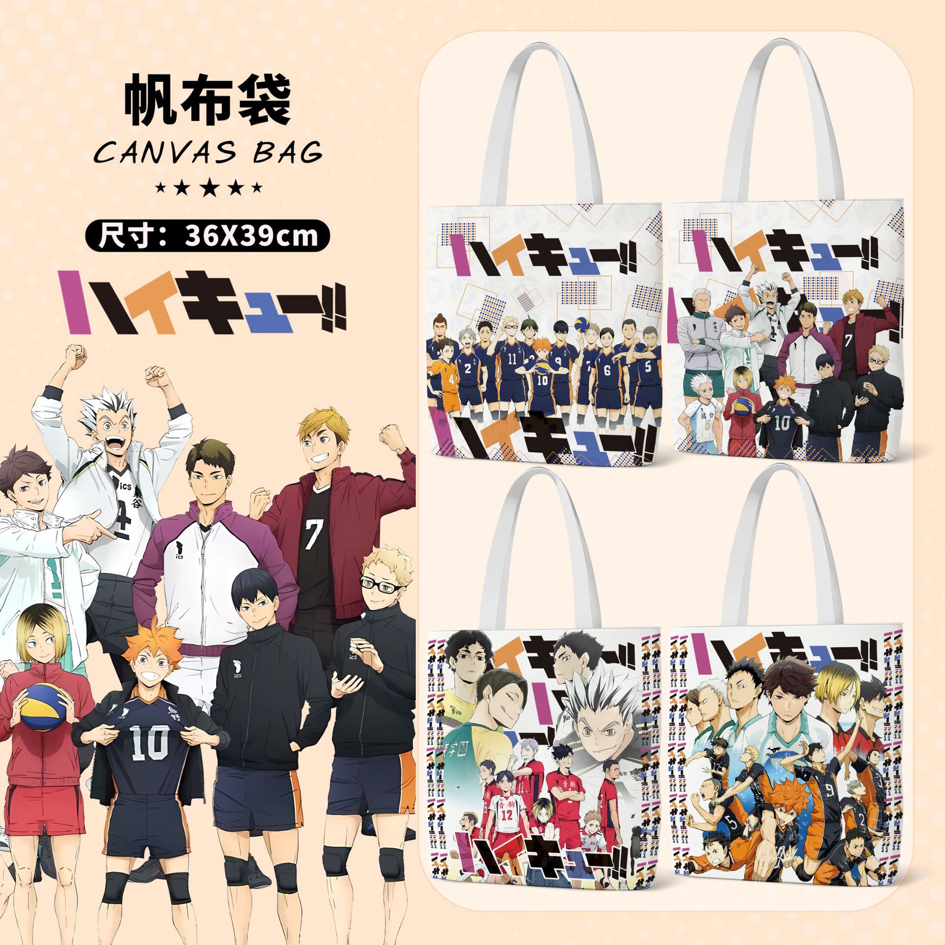 Haikyuu anime bag