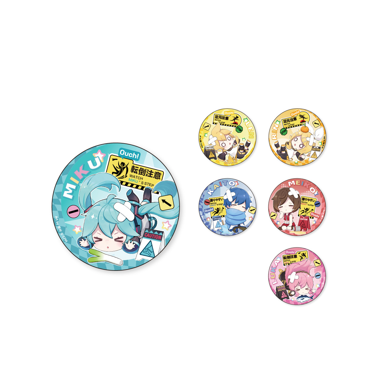 Hatsune Miku anime badge