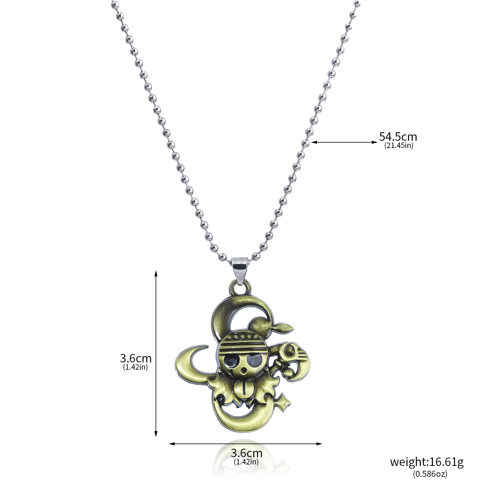 One Piece anime necklace