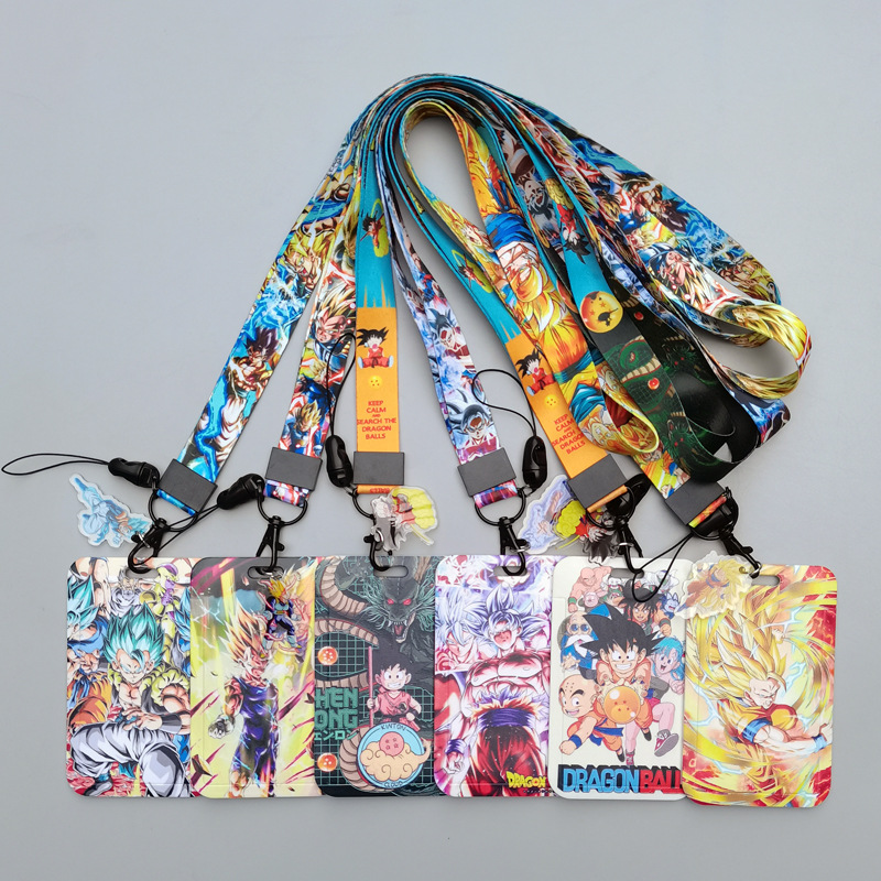 Dragon ball anime lanyard phonestrap7*11cm price for 10 pcs