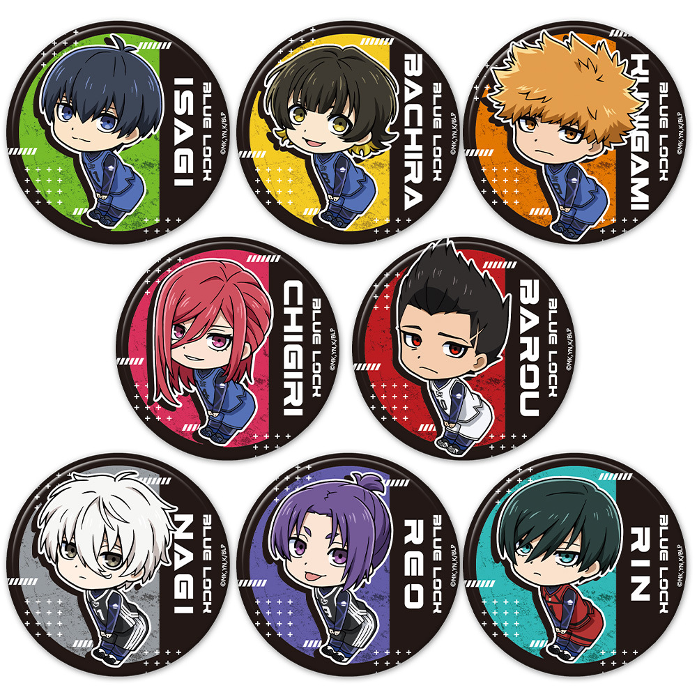 Blue Lock anime pin 8pcs a set