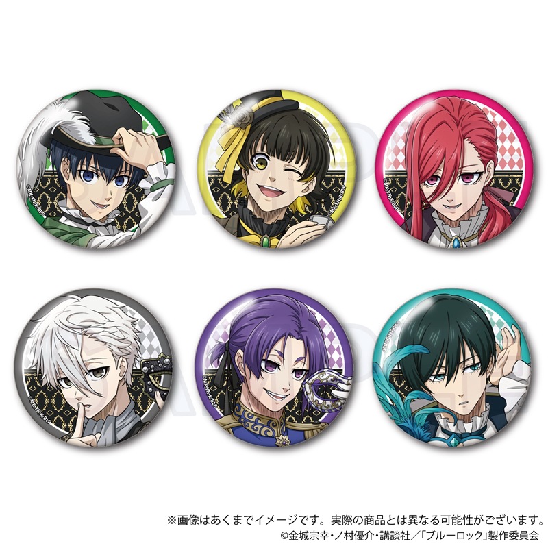 Blue Lock anime pin 6pcs a set