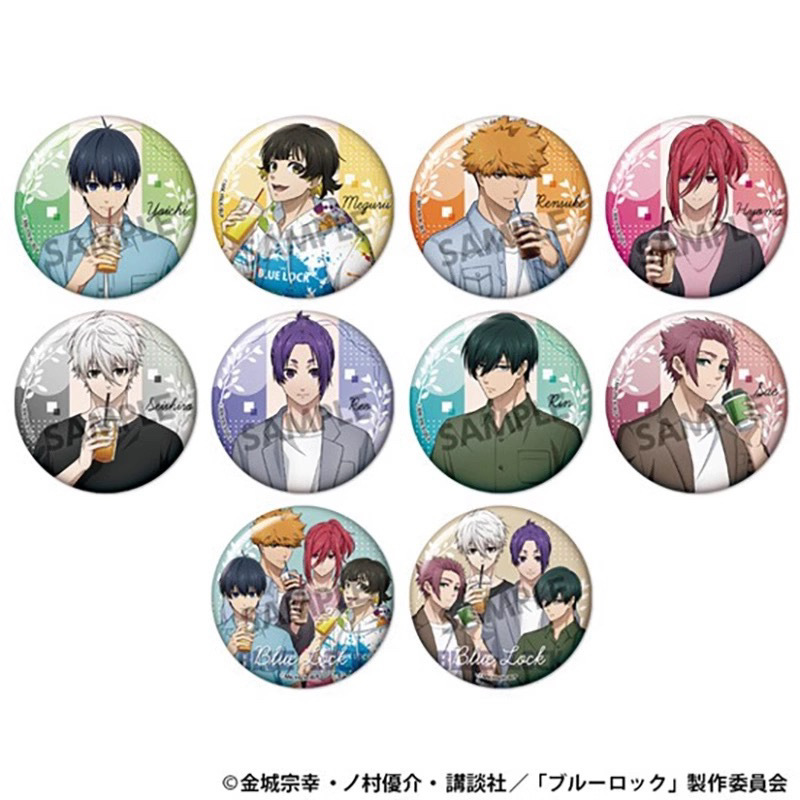 Blue Lock anime pin 10pcs a set