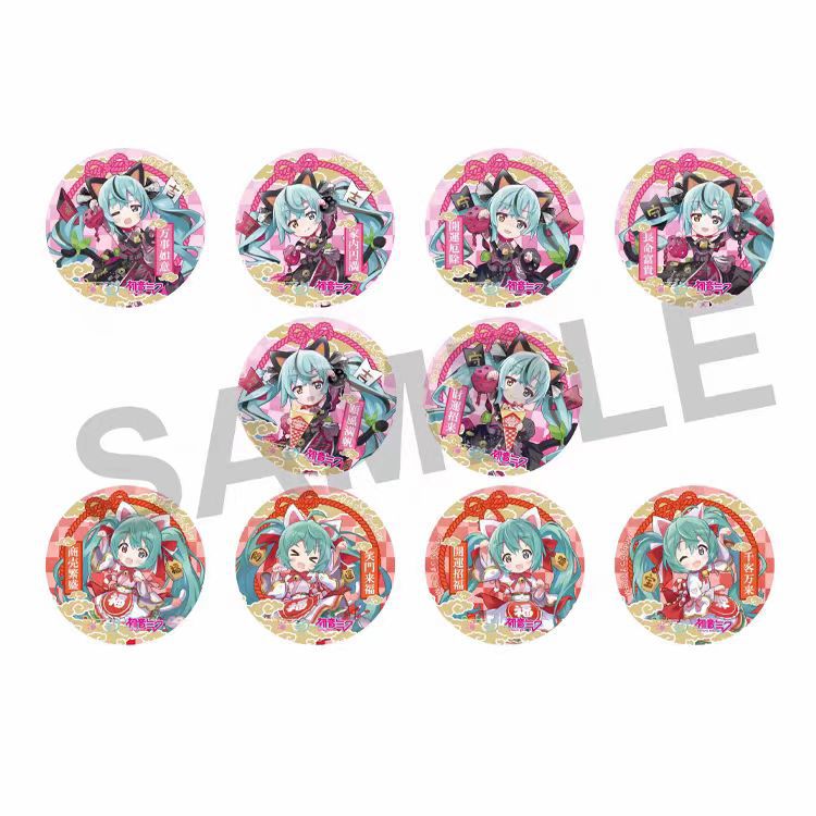 Hatsune Miku anime pin Price for 1 (randomly selected)