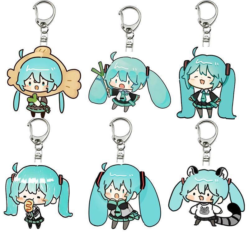 Hatsune Miku anime keychain