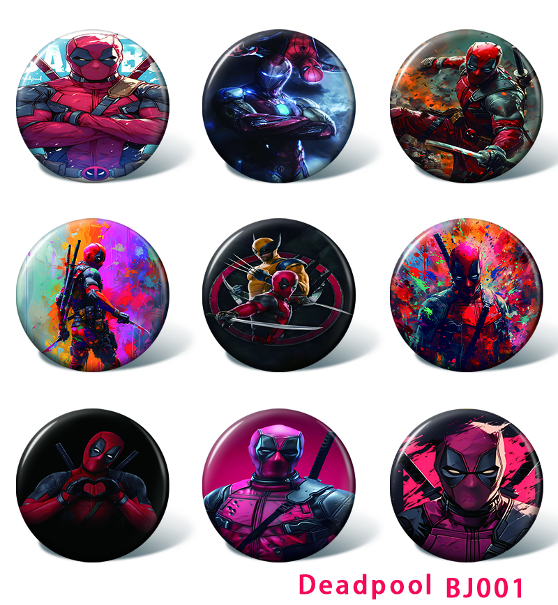 Deadpool anime pin 58mm a set