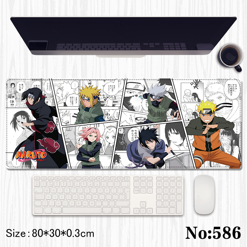 Naruto anime Mouse pad 80*30*0.3cm