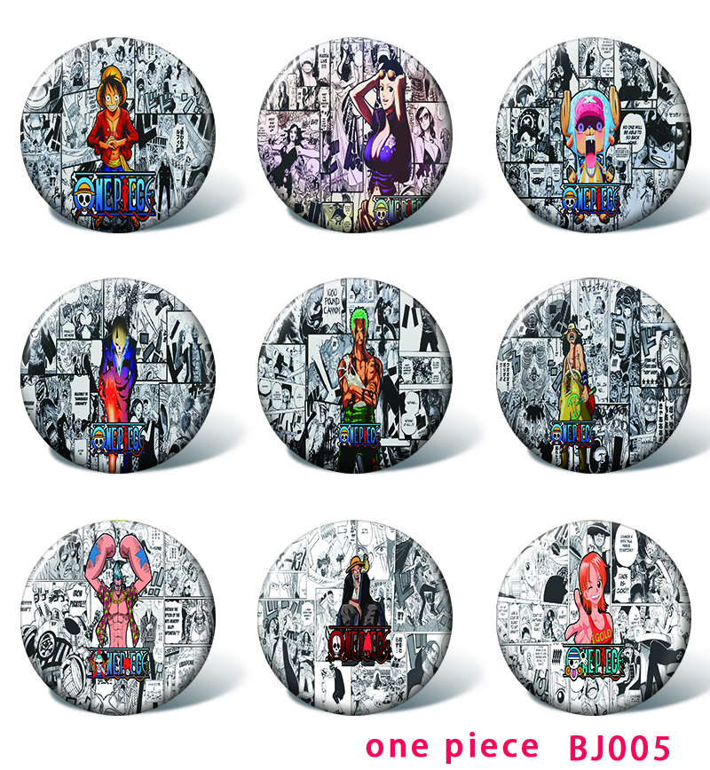 One Piece anime pin 58mm a set