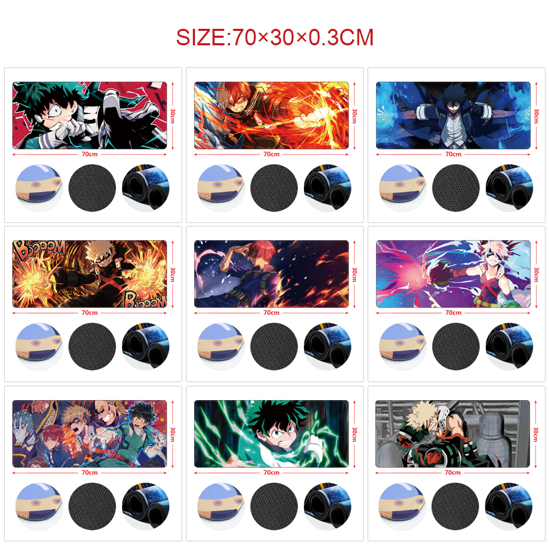 My Hero Academia anime Mouse pad 70*30cm