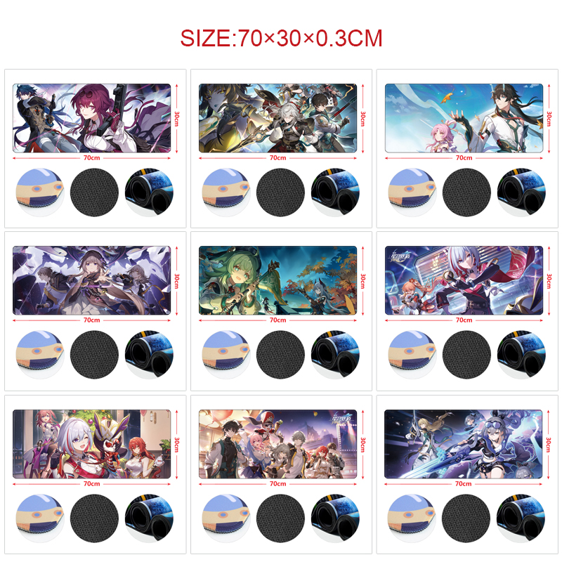 Honkai: Star Rail anime Mouse pad 70*30cm