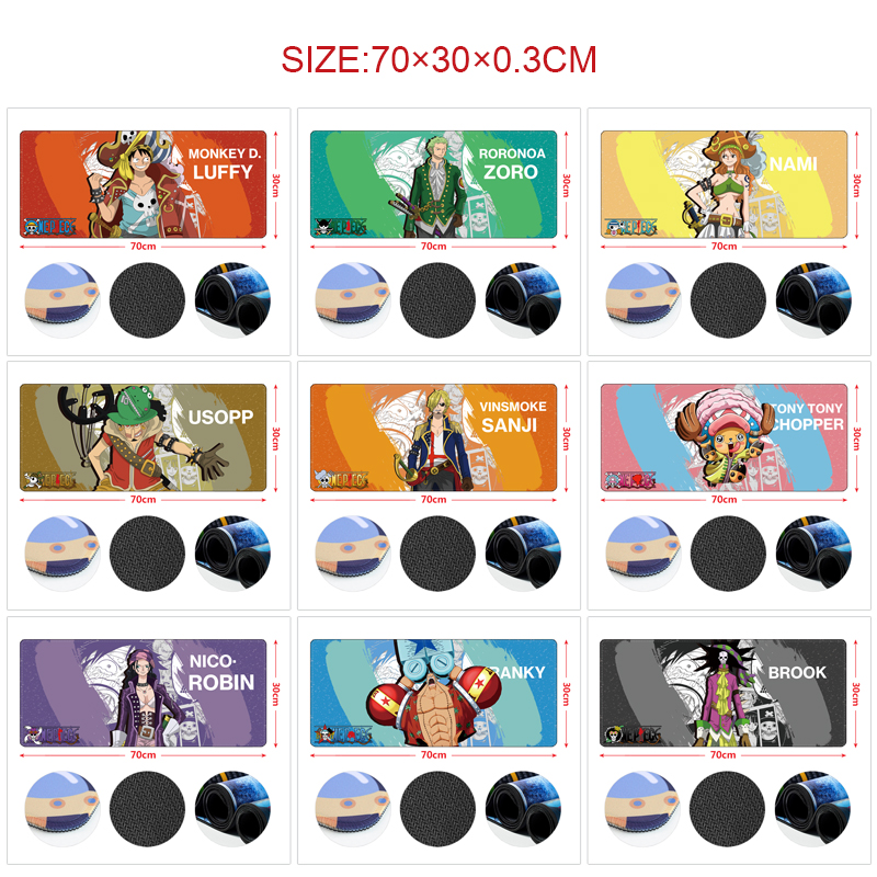 One Piece anime Mouse pad 70*30cm