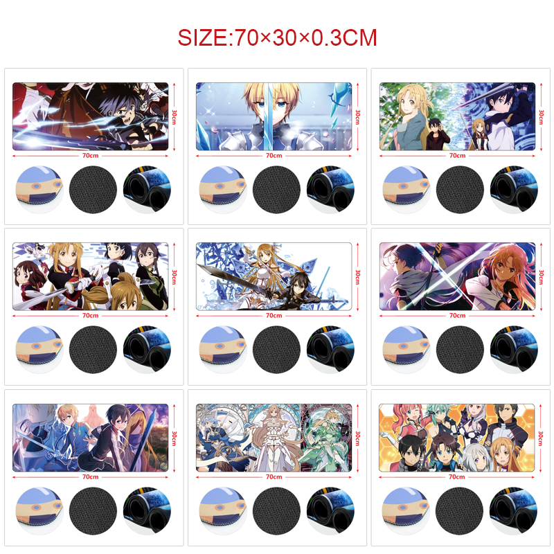 Sword art online anime Mouse pad 70*30cm