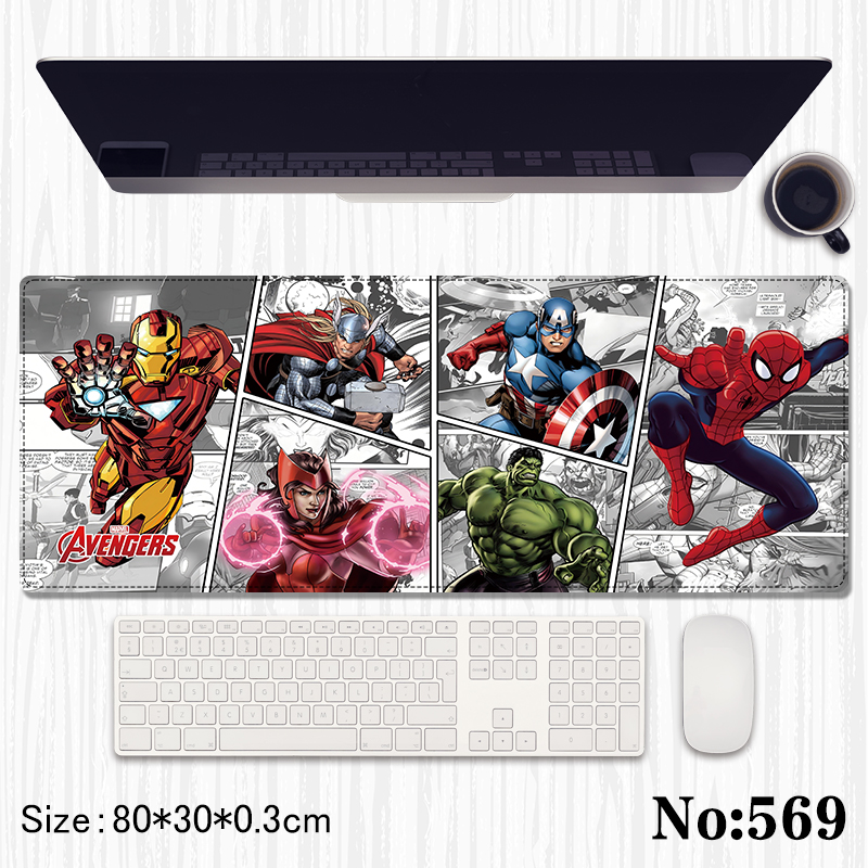 Avengers anime Mouse pad 80*30*0.3cm