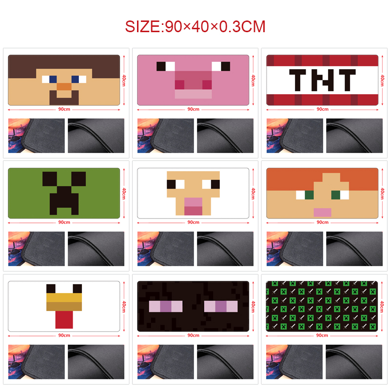 Minecraft anime Mouse pad 90*40cm