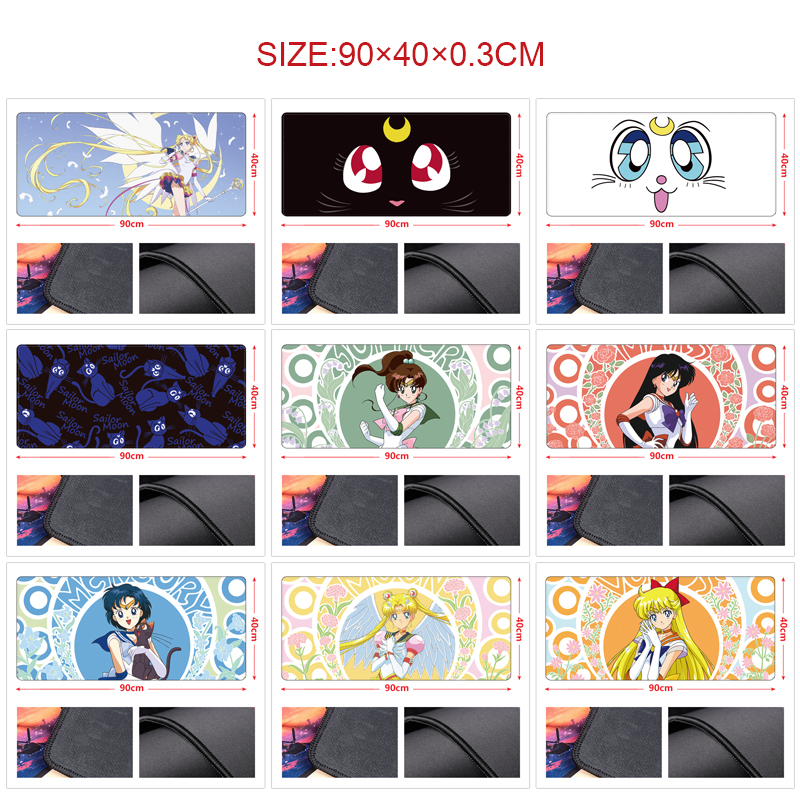 Sailor Moon Crystal anime Mouse pad 90*40cm