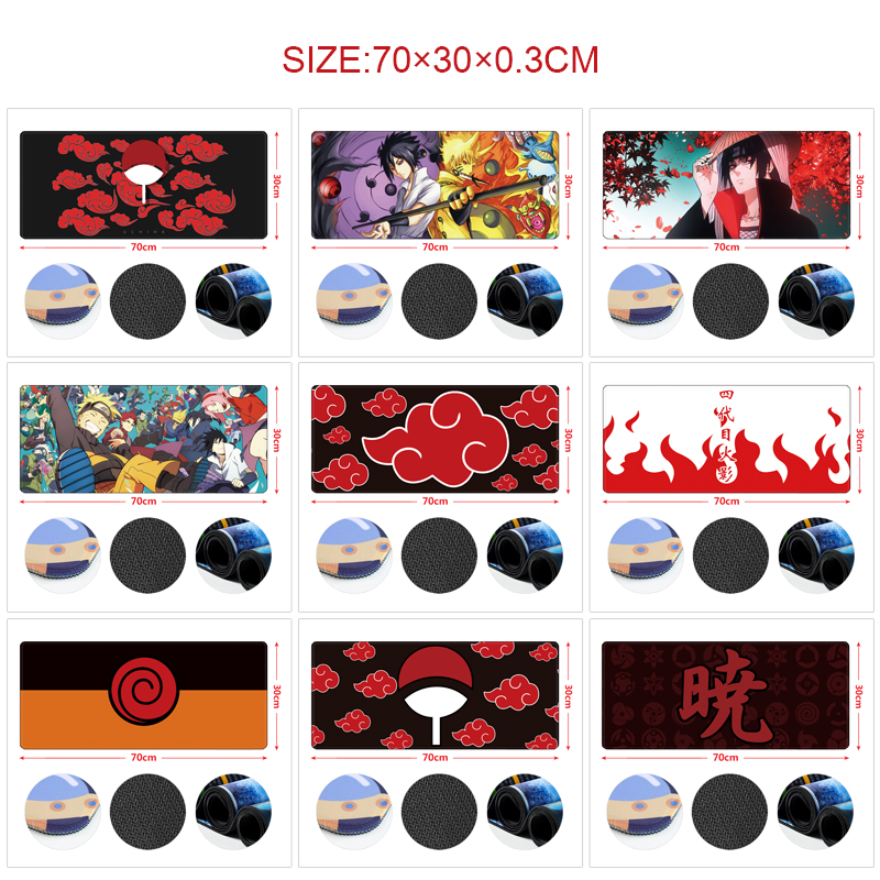 Naruto anime Mouse pad 70*30cm