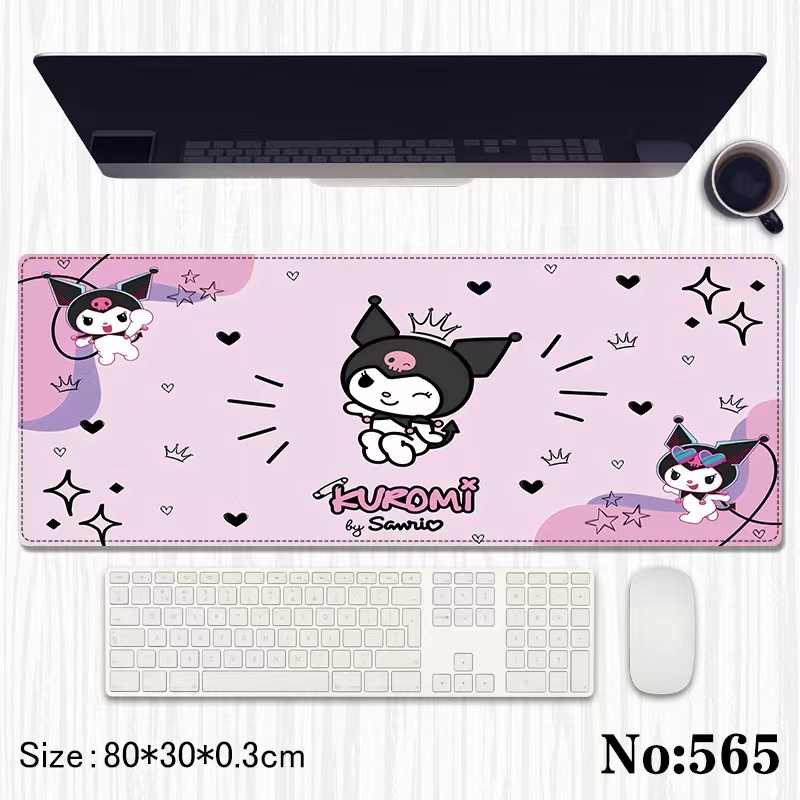 Kuromi anime Mouse pad 80*30*0.3cm