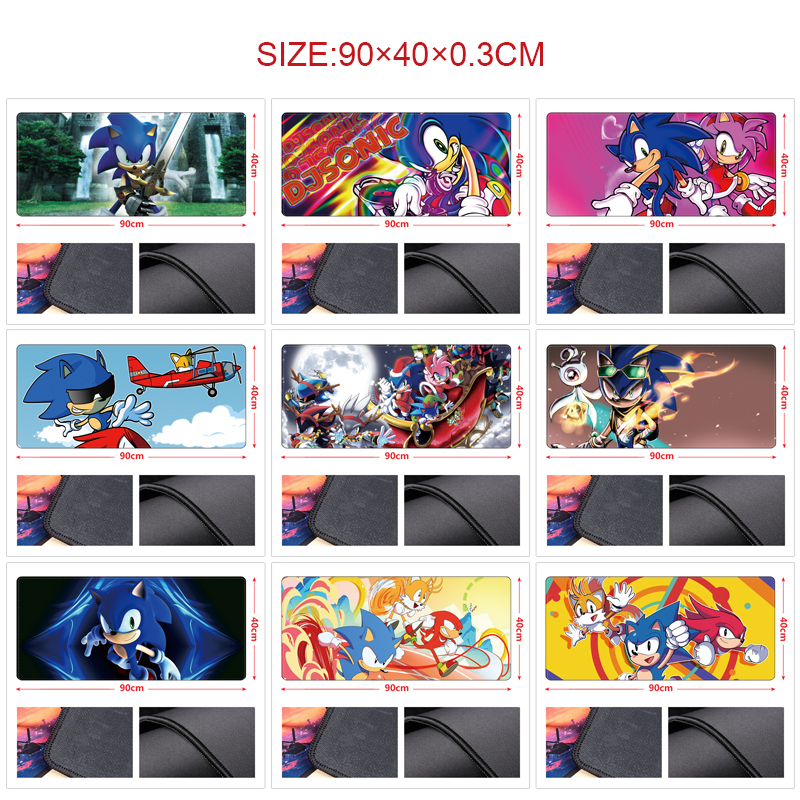 Sonic anime Mouse pad 90*40cm