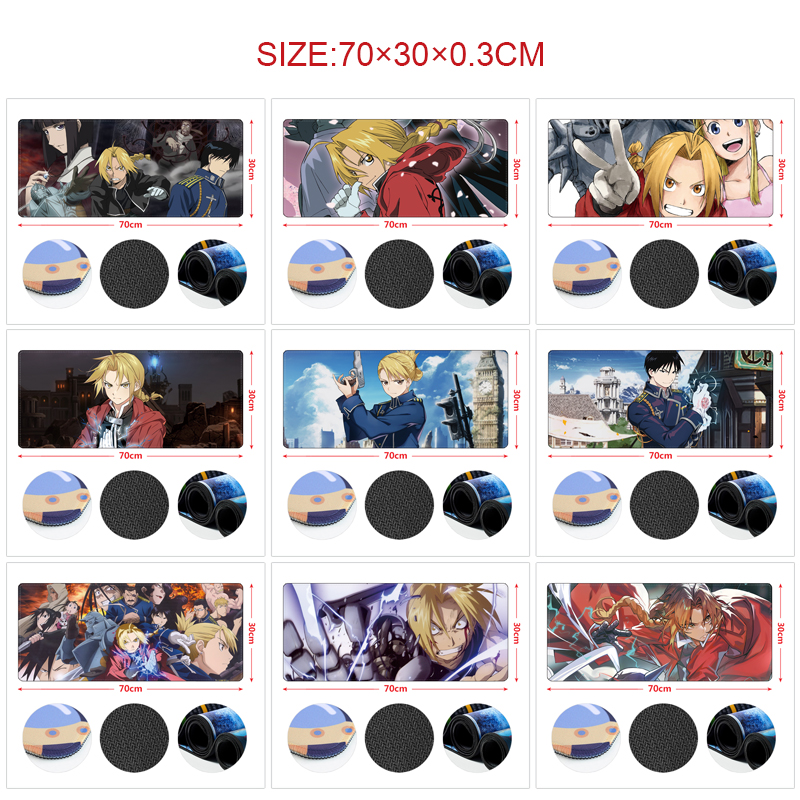 Fullmetal Alchemist anime Mouse pad 70*30cm