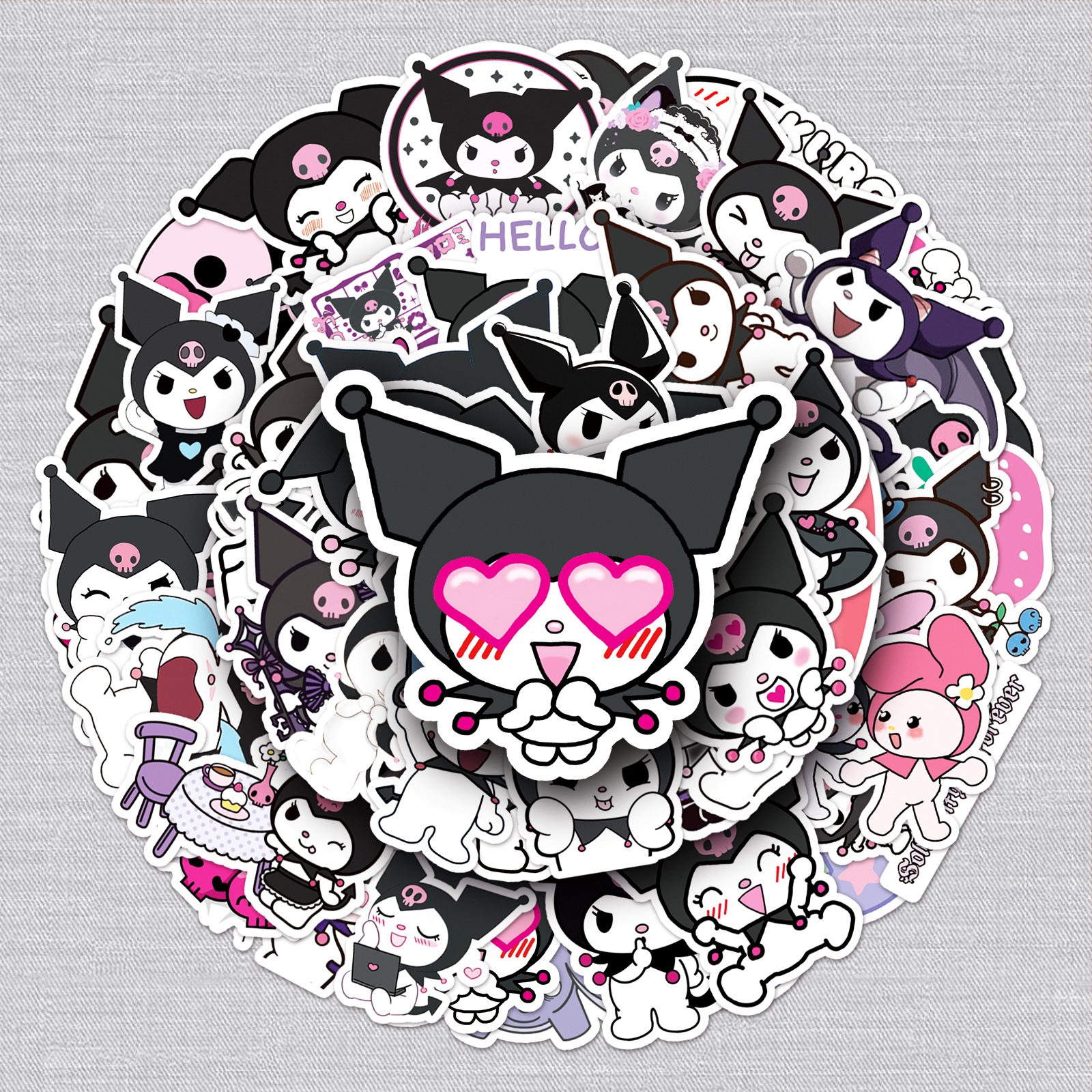 Kuromi anime waterproof stickers (50pcs a set)