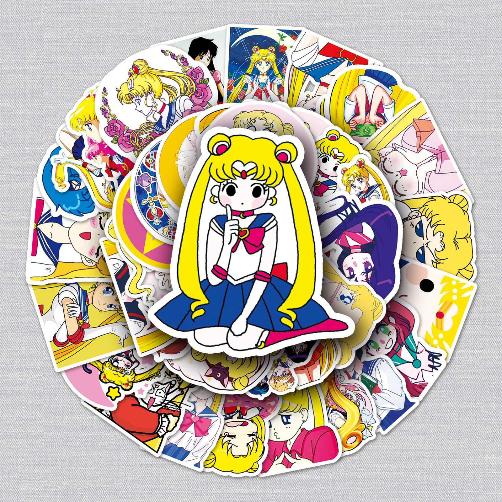 Sailor Moon Crystal anime waterproof stickers (51pcs a set)