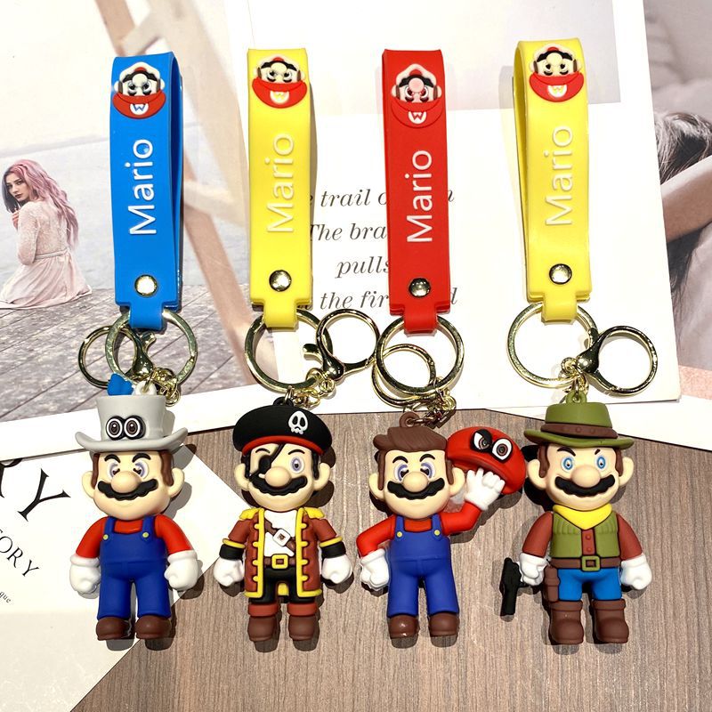 Super Mario anime keychain