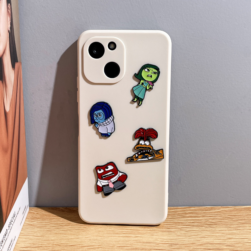 Inside out anime metal refrigerator sticker with mobile phone sticker