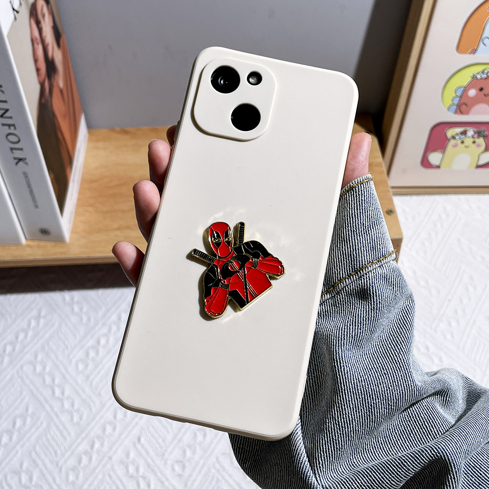 Deadpool anime metal refrigerator sticker with mobile phone sticker