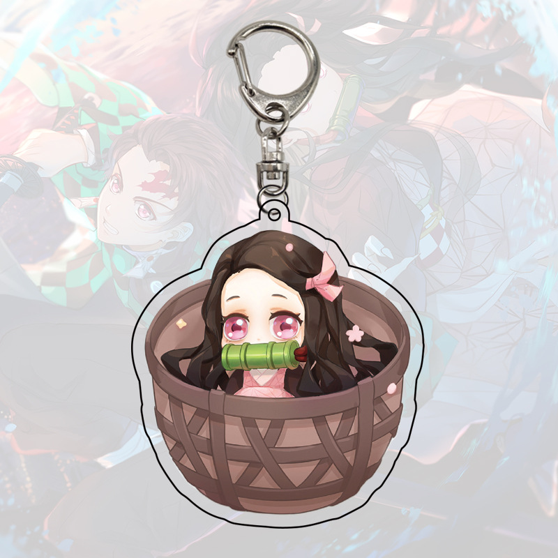 Demon slayer kimets anime keychain